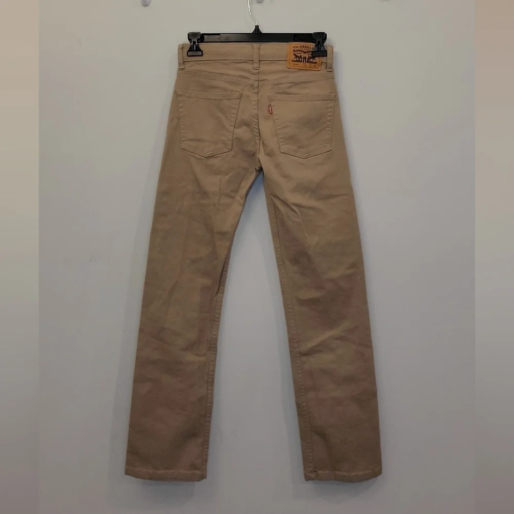 Levi's 514 straight leg kids tan jeans size 12